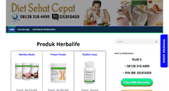 Desktop Screenshot of dietsehatcepat.com